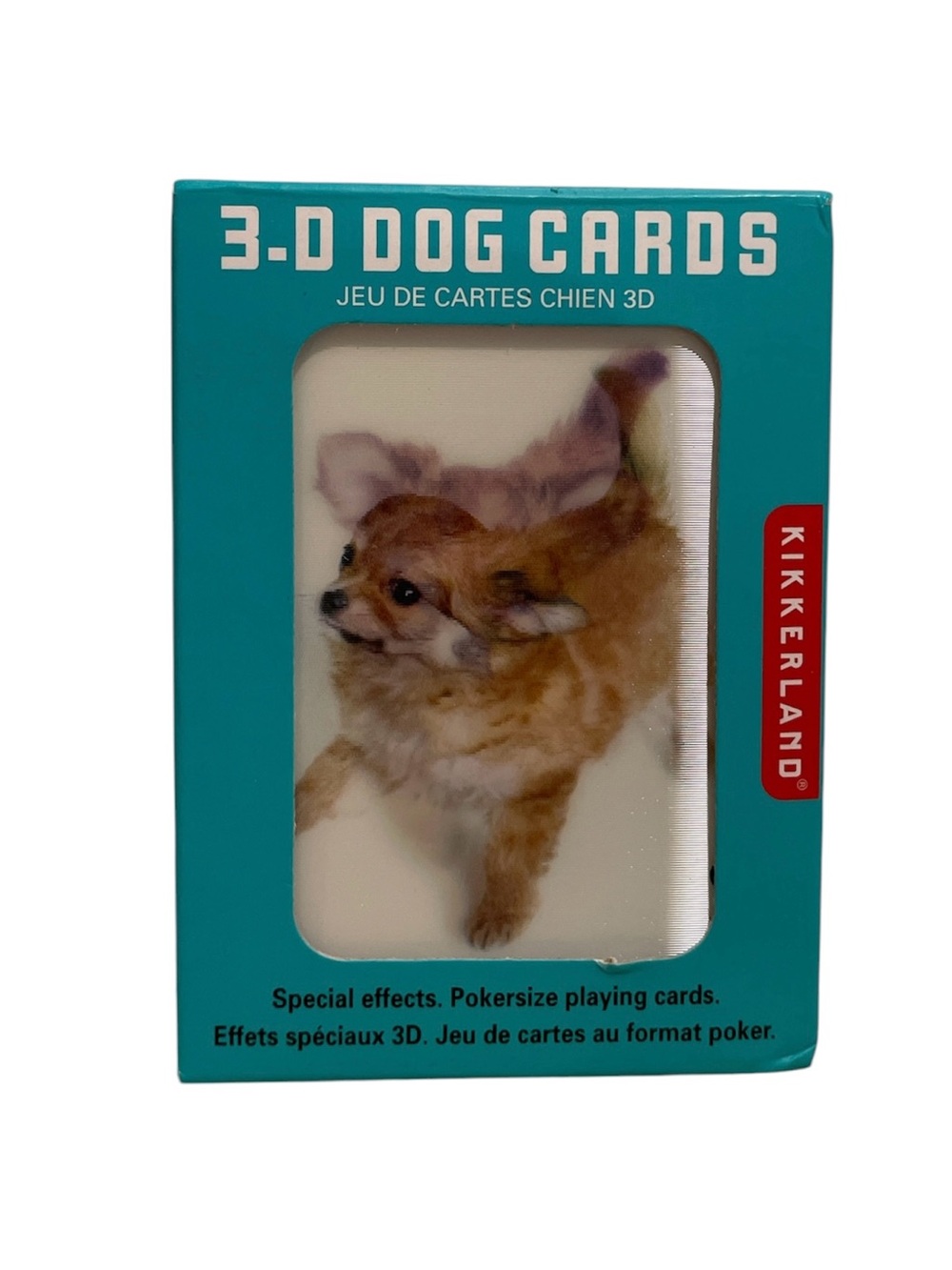 Kikkerland - 3-D Dog Cards Lenticular Poker-Size Playing Cards